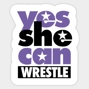 Yes she can wrestle Sticker